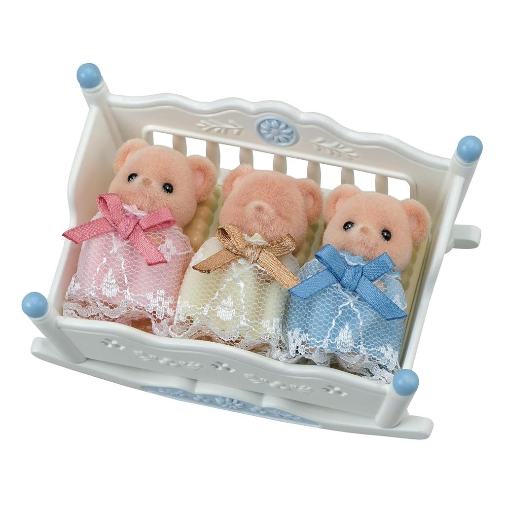 Sylvanian Families Doll Biscuit Bear Triplet Healthy Set FS-63 ST Mark Certification Ages 3 Up Toy Dollhouse EPOCH