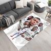Mbappé Customized Name Floor Rug Office Rug Design for Outdoor Kitchen Balcony Playrooms Antislip Carpet Decorate Offices Birthday/Christmas Gift