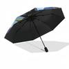 1pc Dragon Ball Z Goku & Vegeta Automatic Opening Folding Umbrella 3 Fold Design with Iron Frame Outdoor Perfect Gift for Fans, Travelers, Everyday Us