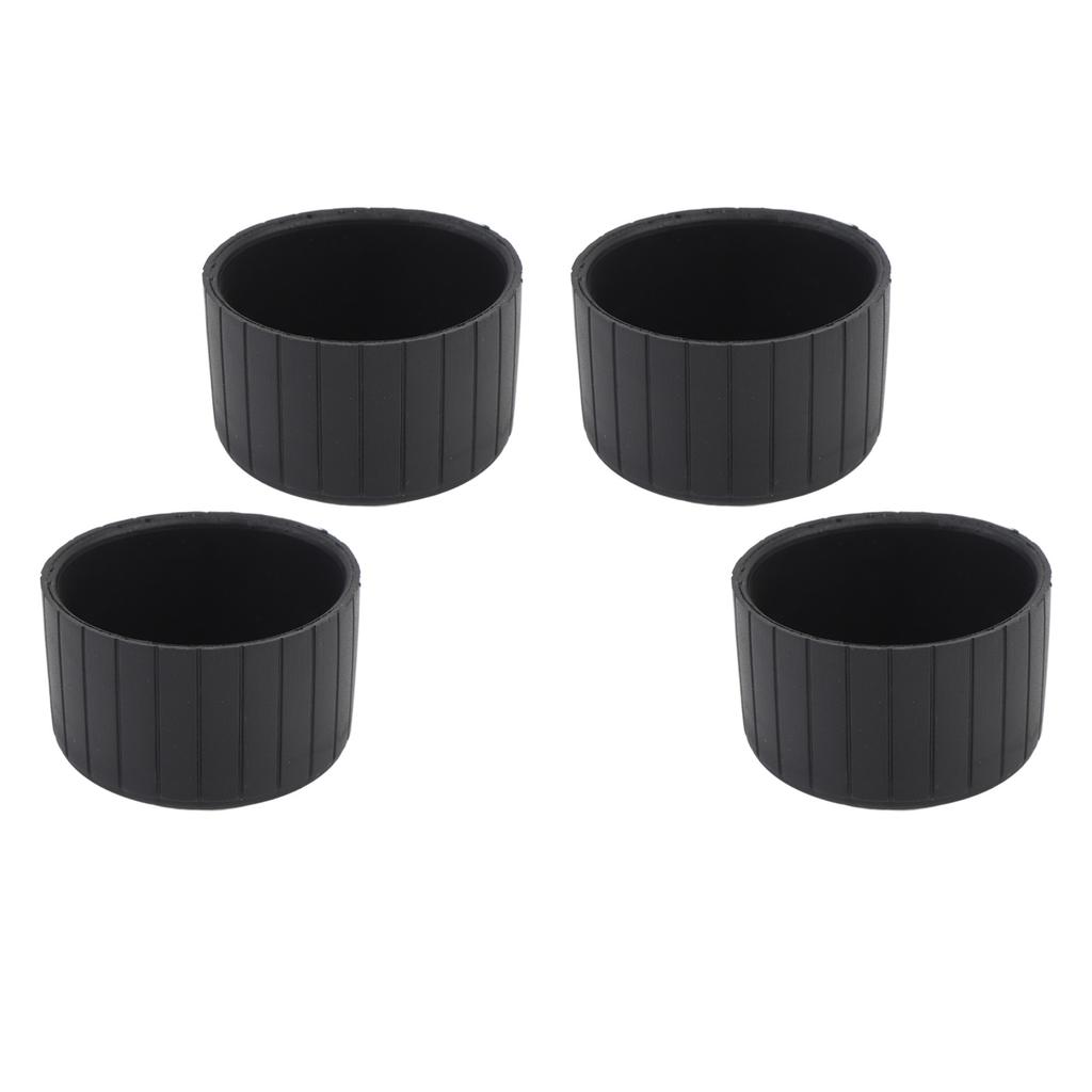 4 Piezas Protectores de Suelo para Patas de Silla 60 mm Plástico Antideslizante Redondo Cubierta Protectora para Patas de Muebles para Suelos de Madera Dura
