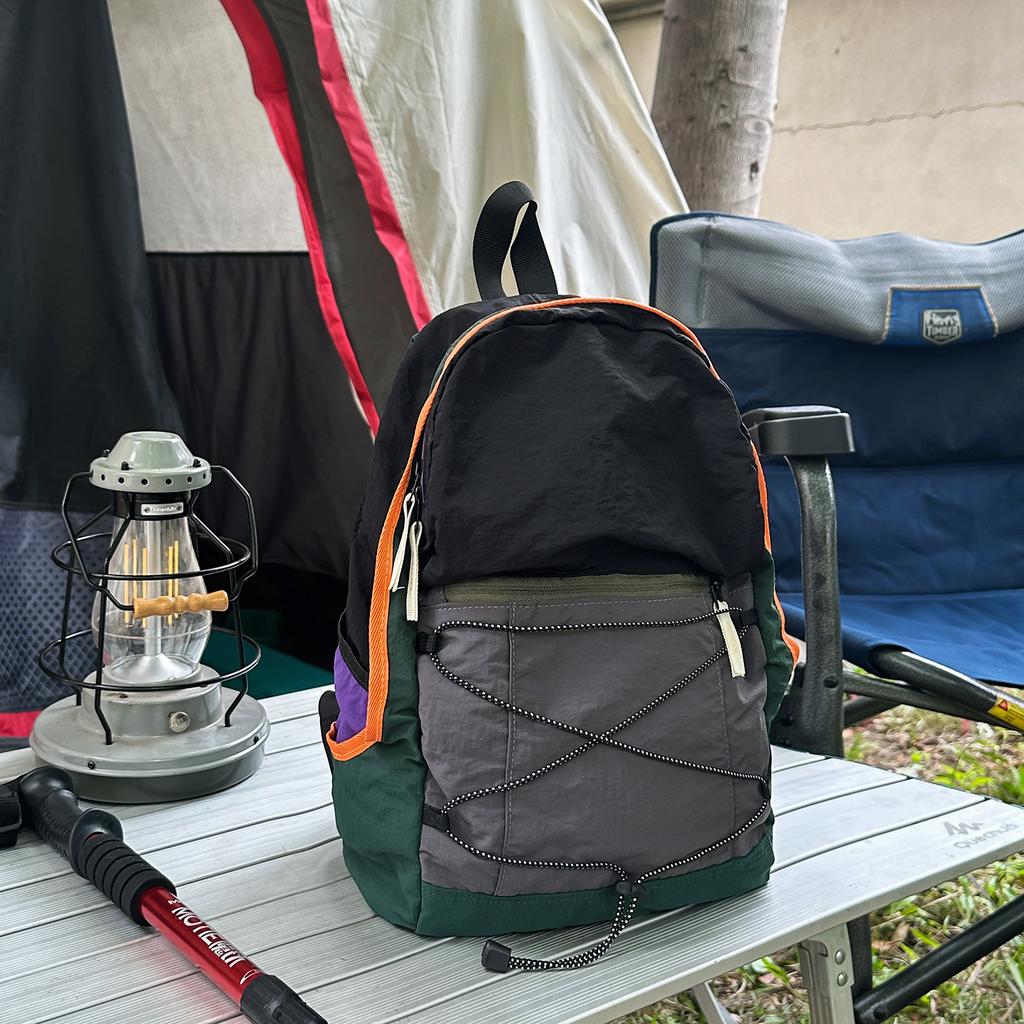 Schoolbag Mountain Series Lightweight Backpack for Men and Women, Casual Outdoor Small Backpack, Personalized Sporty Style, Simple and Versatile,