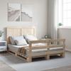 VidaXL Bed Frame with Headboard 140x200 Cm Solid Pine Wood, Bed, Bedroom Furniture, Wooden Bed, Bed 3281540