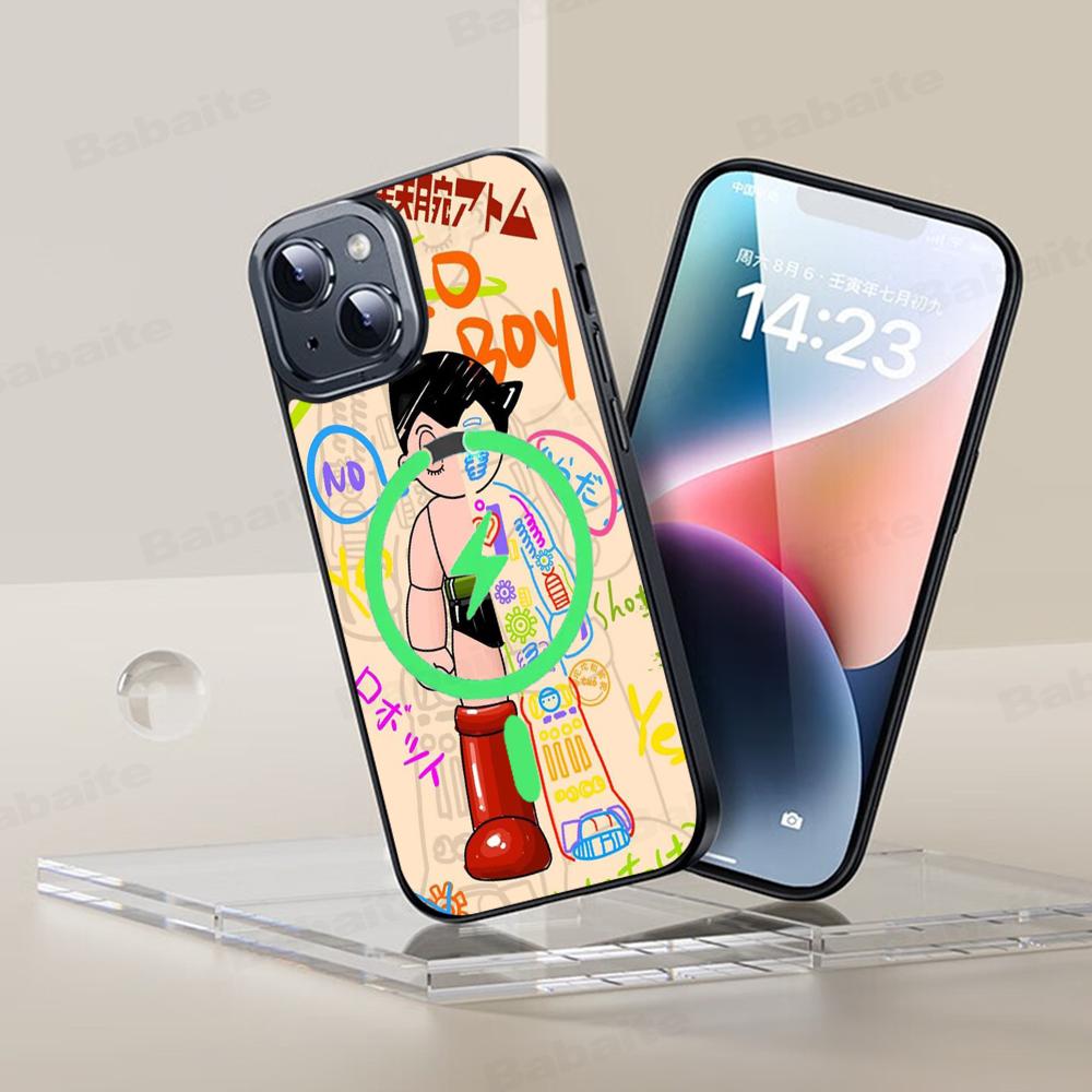 

Japanese Astro Boy AstroBoy Phone Case Magnetic Case For IPhone 16 14 13 12 11 15 Pro Max Plus For Magsafe Wireless Charge Cover iPhone 16