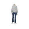 Calvin Klein Jeans Solid Letter Embroidered Loose Fit Crew Neck Sweater Women sweater Gray J224224-P41