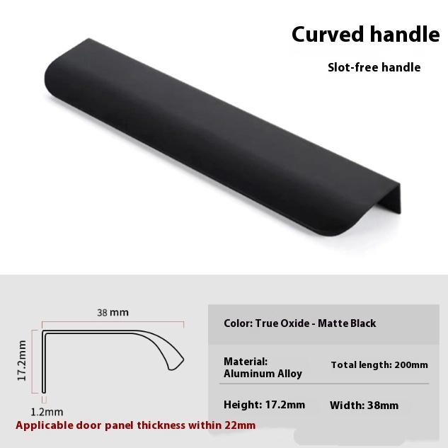 Verborgene Metall-Schubladengriffe, Moderne Schrankbeschläge für Kleiderschrank und Schubladen, 8 cm - 50 cm