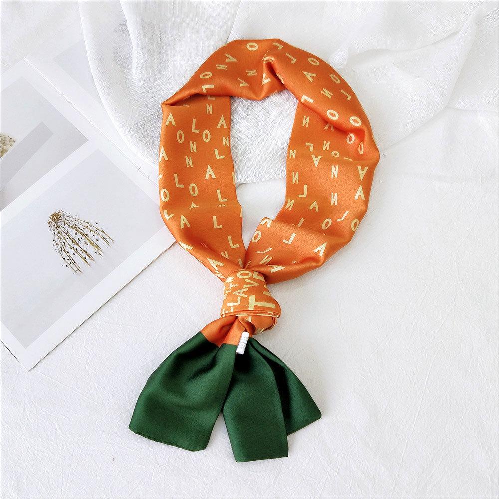 New Scarves Silk Scarves Women'S Spring And Autumn Season Long Decorative Professional Scarves Summer Thin Styles Paired With Shirts Stylish