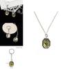 Harry Potter Slytherin Pendant Necklace With Box Keychain For Harry Potter Fans