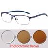 Titanium Alloy Photochromic Myopia Eyeglasses Women Men Prescription Spectacles Eyewear -0.5 -0.75 -1 -1.25 -1.5 -2 -2.5 To -6