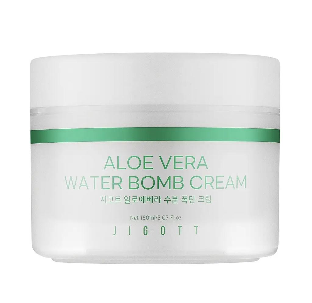 Увлажняющий крем для лица Алоэ Aloe Vera Water Bomb Cream Jigott 150 мл