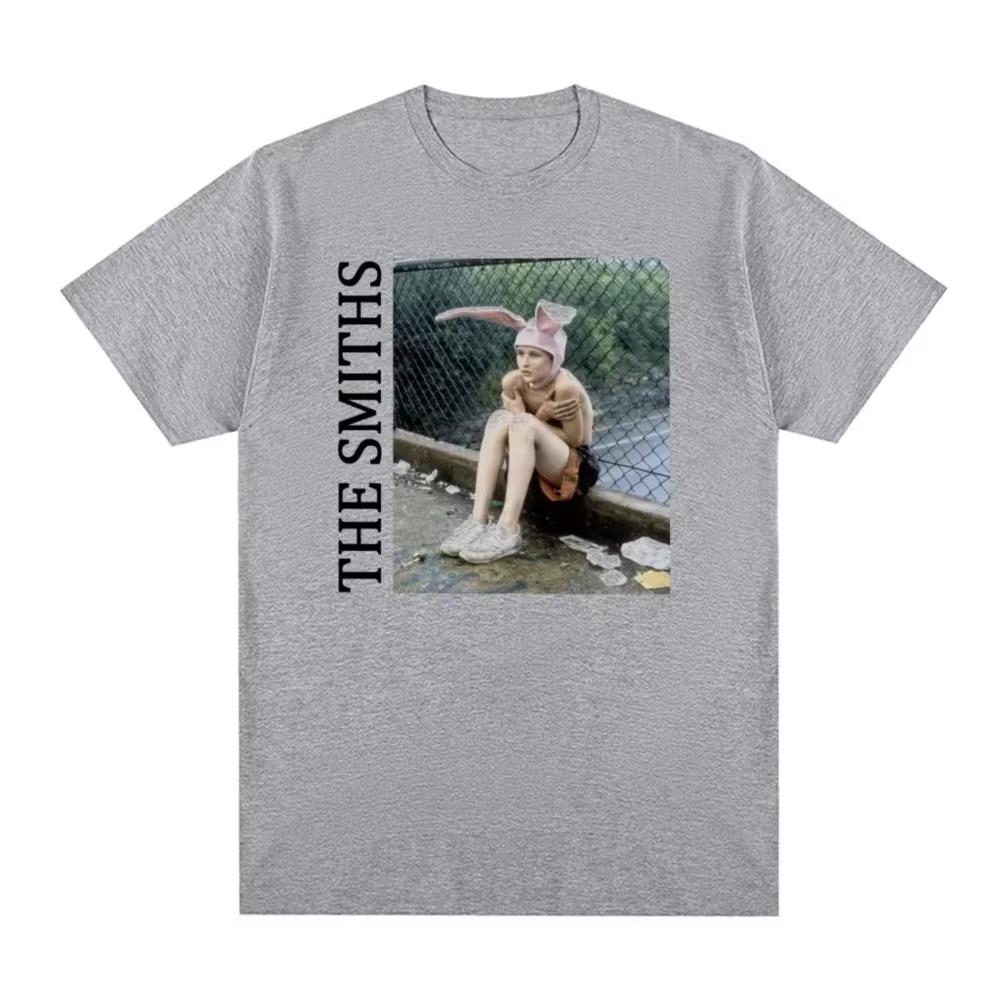 The Smiths Meat Is Murder Morrissey Marr 1985 Punk Rock Band Vintage T-shirt Cotton Men TEE Women Top Streetwear Oversize Casual