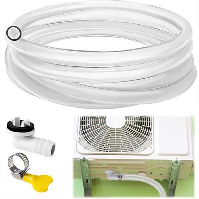 3/6/10 Ft Air Conditioner Drain Hose Leakproof Portable AC Drain Pipe Replacement with Hose Connector and Clamp AC Drain Hose