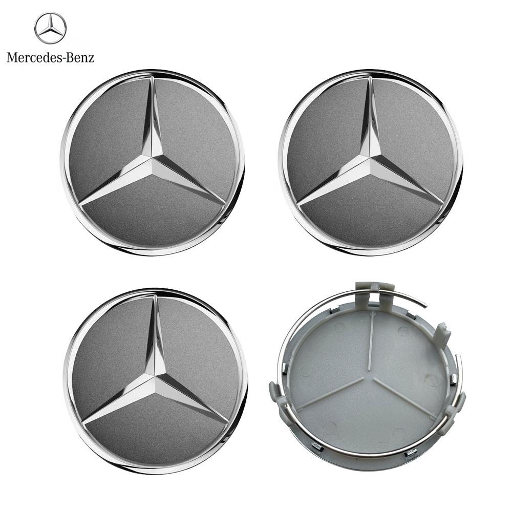 4pcs 75mm Emblem Car Wheel Center Cover Hub Cap Badge For Mercedes Benz AMG A B C E G CLA GLK CLASS W221 W212 W176 W205 W177 CR1