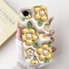 For iPhone 16E Case Popular Flower Cartoon Silicone Phone Cover For iPhone16E Funda For iPhone SE 2025 SE4 Shockproof Soft Cover