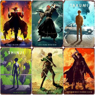 Klassisches Anime-Retro-Poster, Vintage-Metallblechschild „Flying Nimbus Plauqe Oro Jackson“, Gemälde für Bar, Cafe, Home, Zimmer-Wanddekoration ZSS98