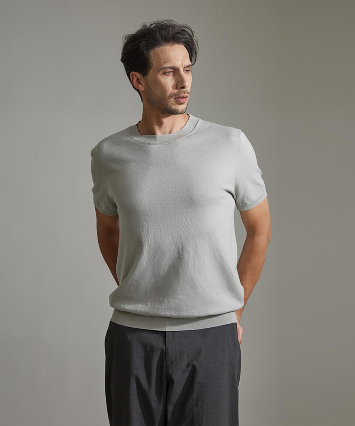 Vibrante Cool Mellow Crewneck Knit - Greige Greige/S