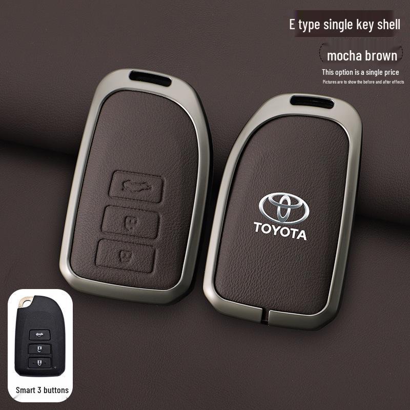 Schlüsselabdeckung für Toyota Yaris L, Vios FS und Echte Lederhülle für Damen