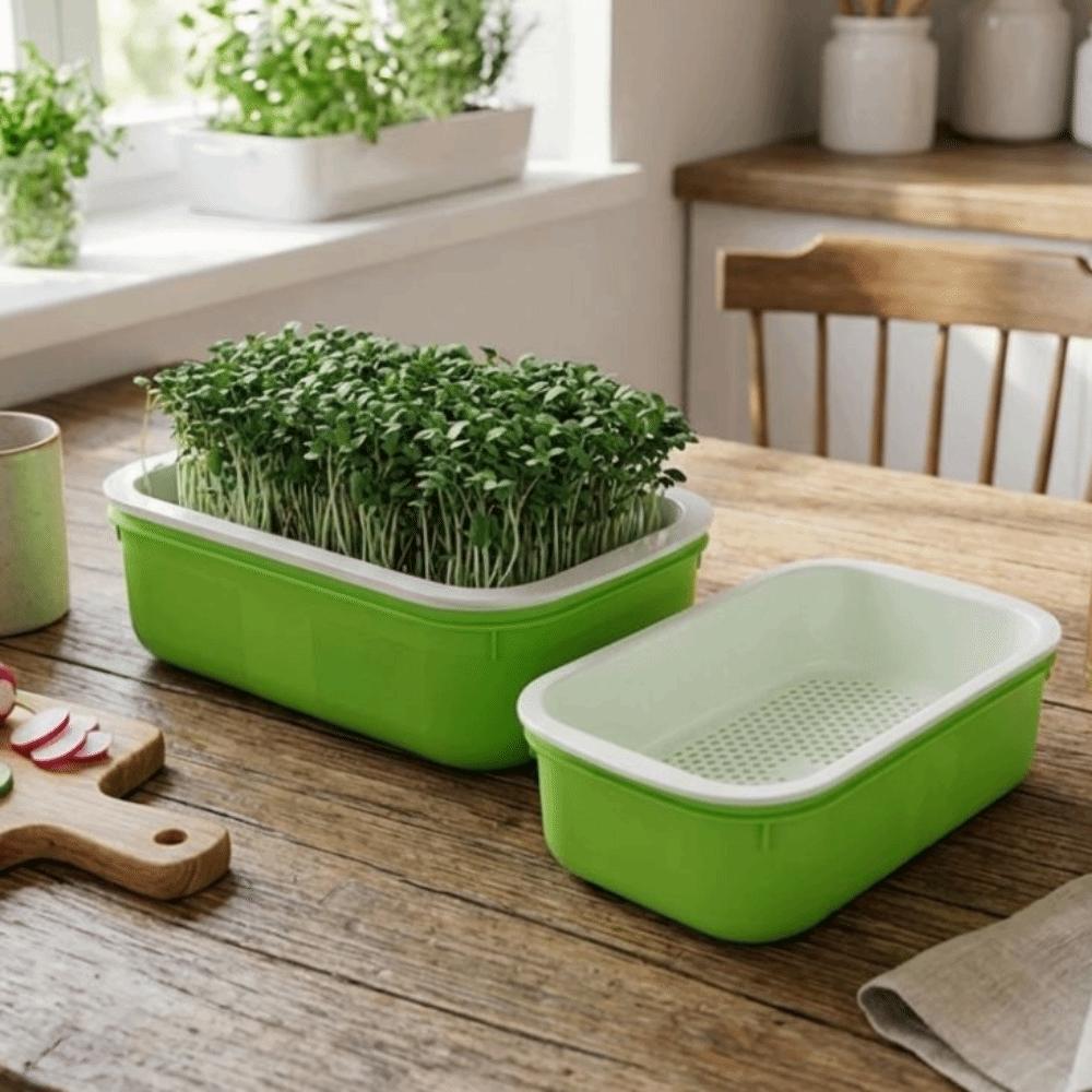 2Pcs Plastic Germination Tray High Ventilation Hydroponic Planting Tray  Greenhouse Supplies