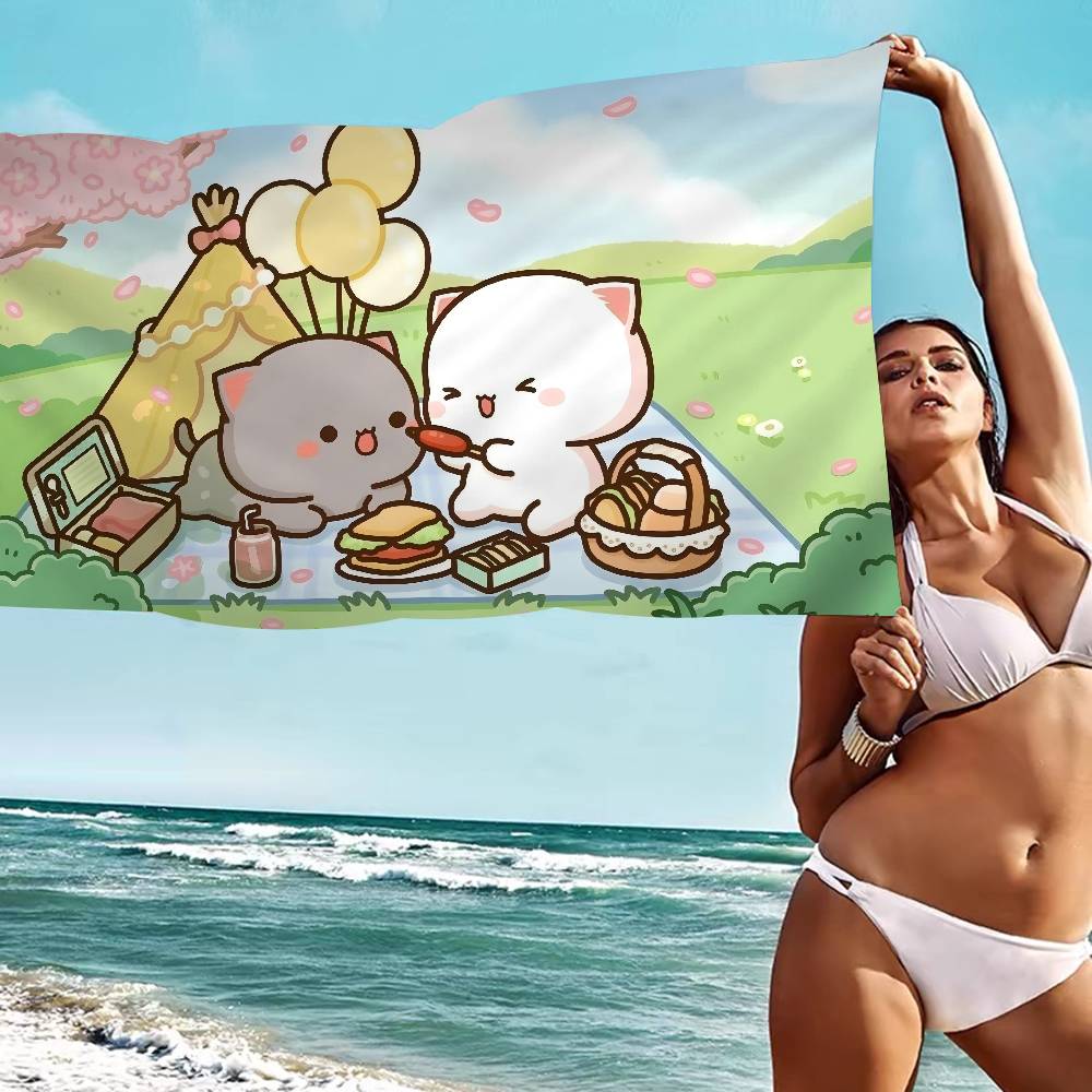 Cartoon B-Bubu Dudu Microfiber Blanket Quick Drying Beach Towels Oversized Printing Super Absorbent Pool Towel Blanket