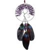 Traumfänger Lebensbaum Hängende Dekoration Amethyst Heilkristalle Lila Traumfänger