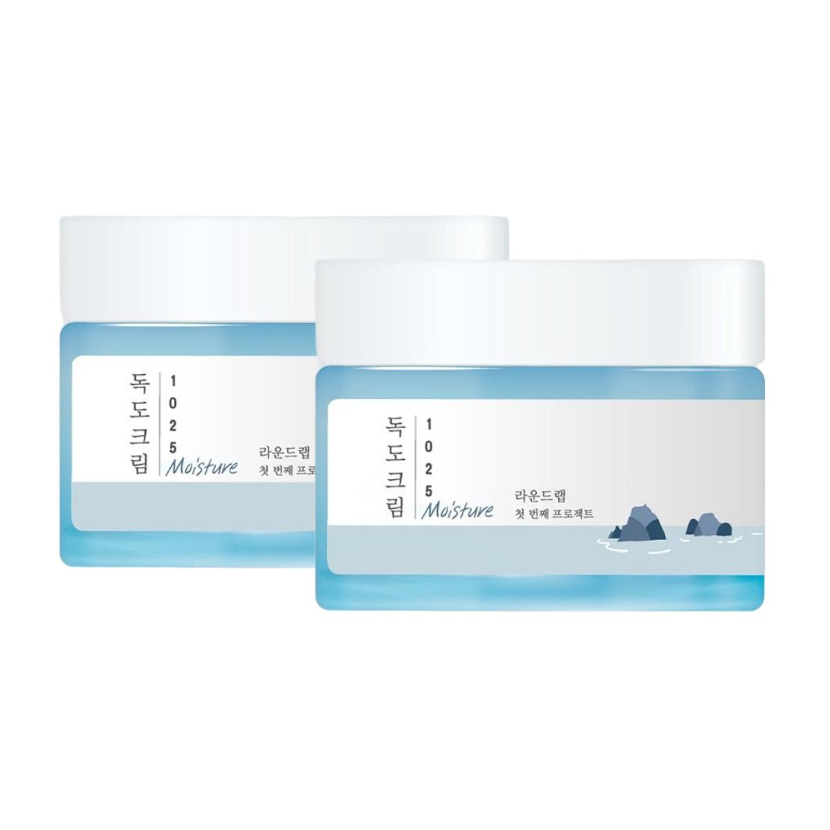 

Round Lab 1025 Dokdo Cream 50ml (Pack of 2) – 24-Hour Intensive Hydrating Face Cream for Strengthening Skin Barrier