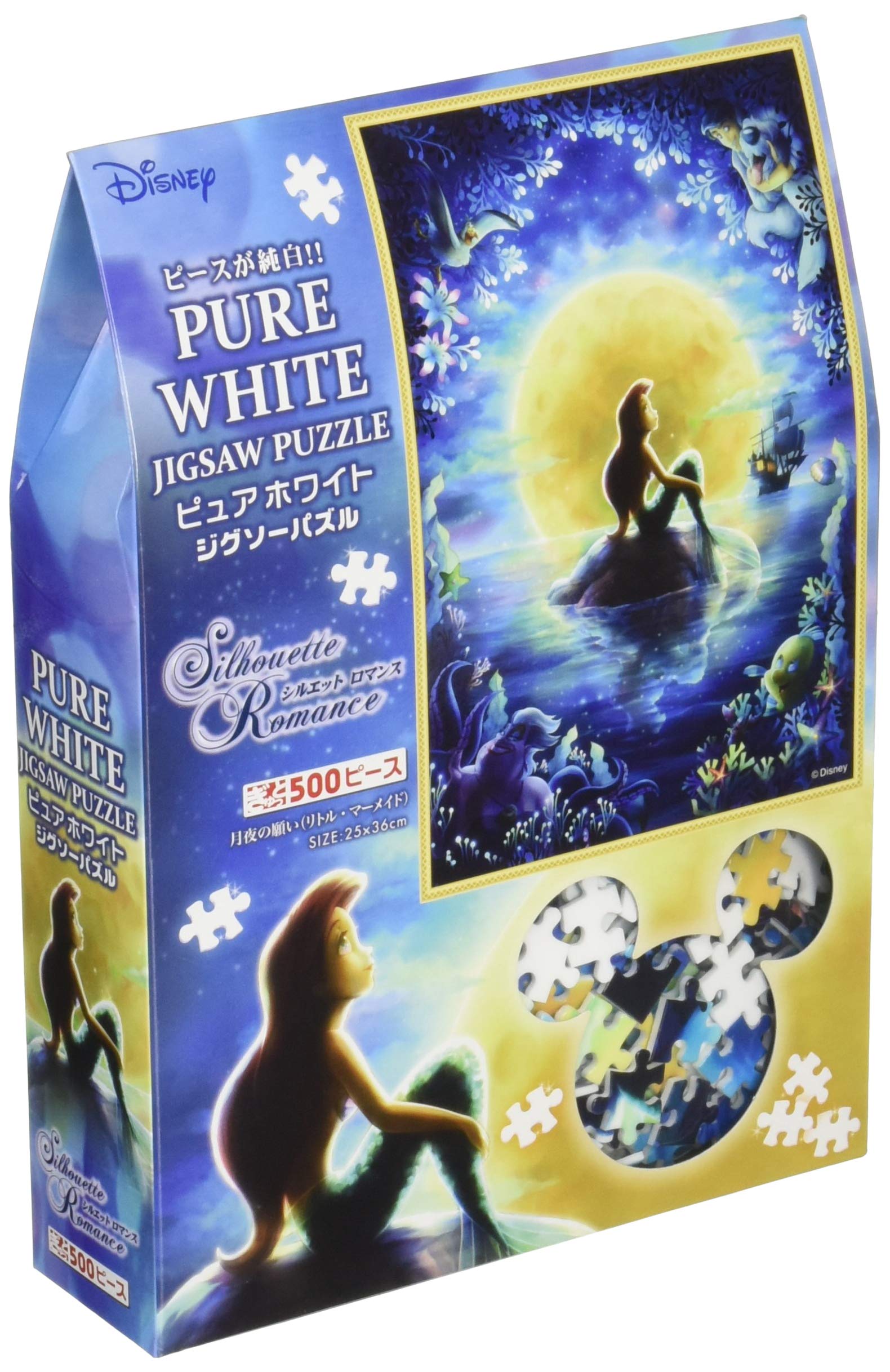 

Пазл из 500 деталей Pure White The Little Mermaid Moonlit Wish [Серия Gyutto] (25x36см)