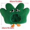 Novel Funny Little Grass Headgear Plush Little Grass Hat Cartoon Plant Headgear Hat Photography Props for Women Men
