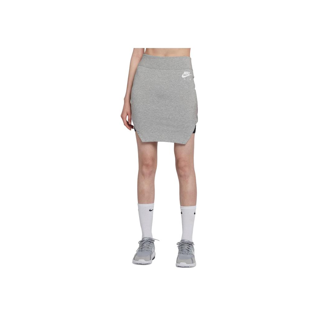 Nike Air Retro Logo Print Comfortable Casual Skirt Women Skirts Gray AR3665-063