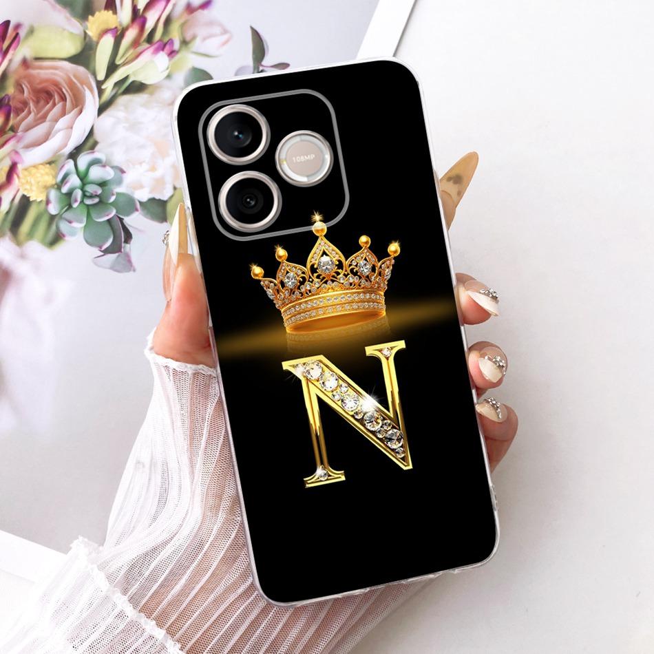 For Honor 600 Lite Honor600 2026 Fashion Crown Letter Phone Case For Honor 600 600Lite 5G Soft Silicone TPU Cases