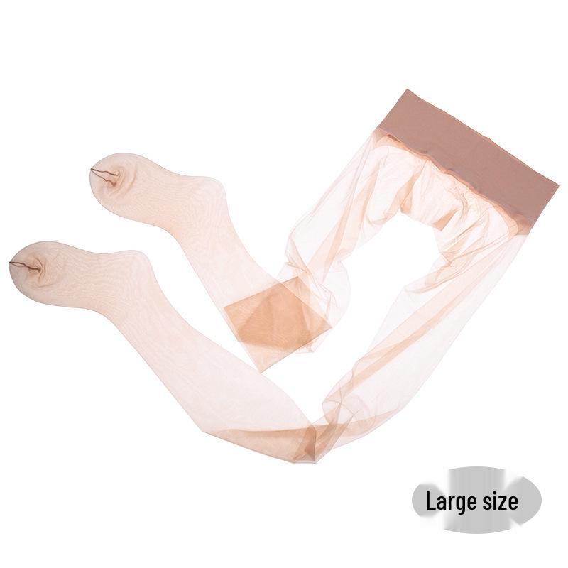 Luoying 360 Seamless Transparent Toe Ultra-Thin Open Crotch Pantyhose 7301 for Women