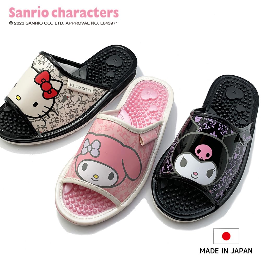 Sanrio Eleganta Hälsosamma Sandaler Mina Japantillverkade (SAHS002) (Rosa, Melodi, 23,0 cm)
