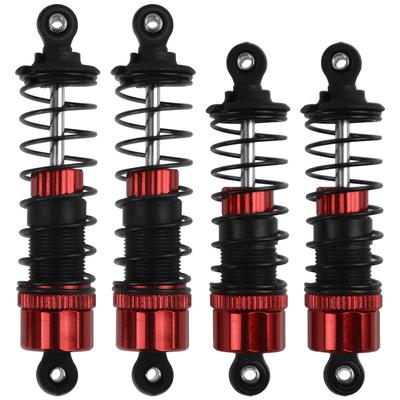 4-Pack RC Car Shock Absorbers, Metal Shock Dampers, Compatible with Hyper Go MJX H14BM 14210 14209 1/14 RC Car Upgrade Parts
