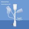 1Pc Us Plug To E27 Lamp Base Conversion Led Light Wall Flexible Lamp Holder Converter With Switch Led Head Bulb Socket