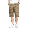 Men's Cargo Shorts Casual Summer Shorts Cotton Camouflage Print Elastic Waistband Loose Fit Lightweight Breathable Short Pants