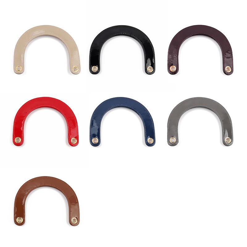 1Pc The New Product Is Suitable for Princess Diana Bag Strap, Arched Bag Strap U-shaped Handle Patent Leather Curved Pu Bag Strap
