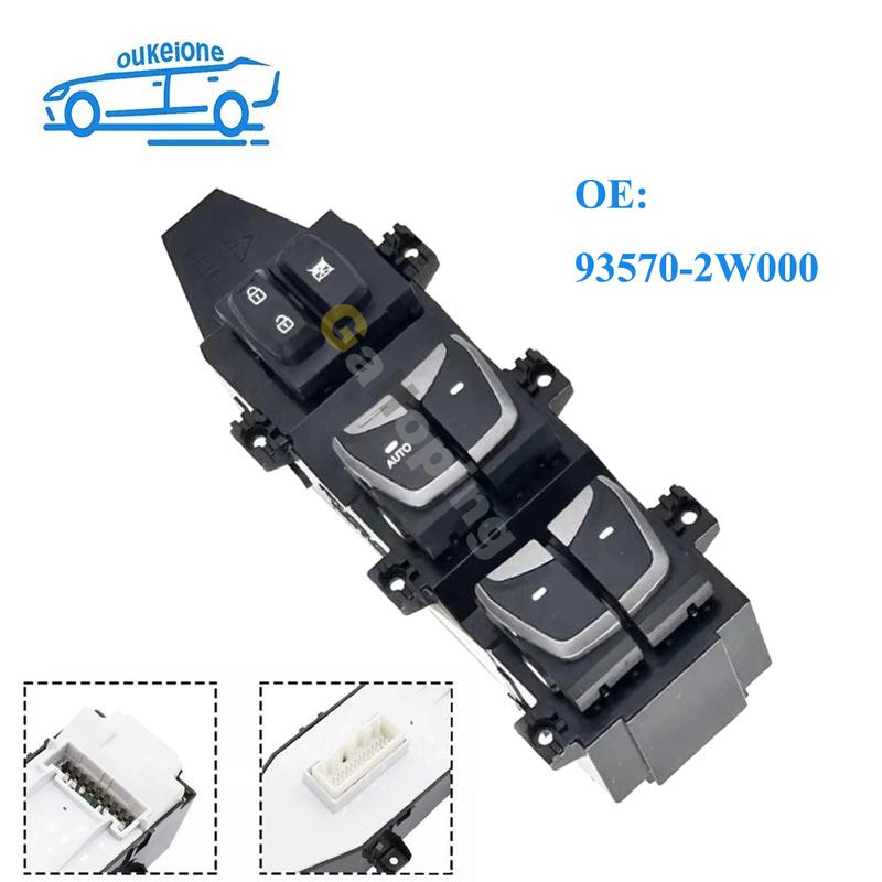 

For 2013-2016 Hyundai Santa Fe IX45 DM Electric Master Power Window Control Switch Lifter Button Car Accessories 93570-2W000