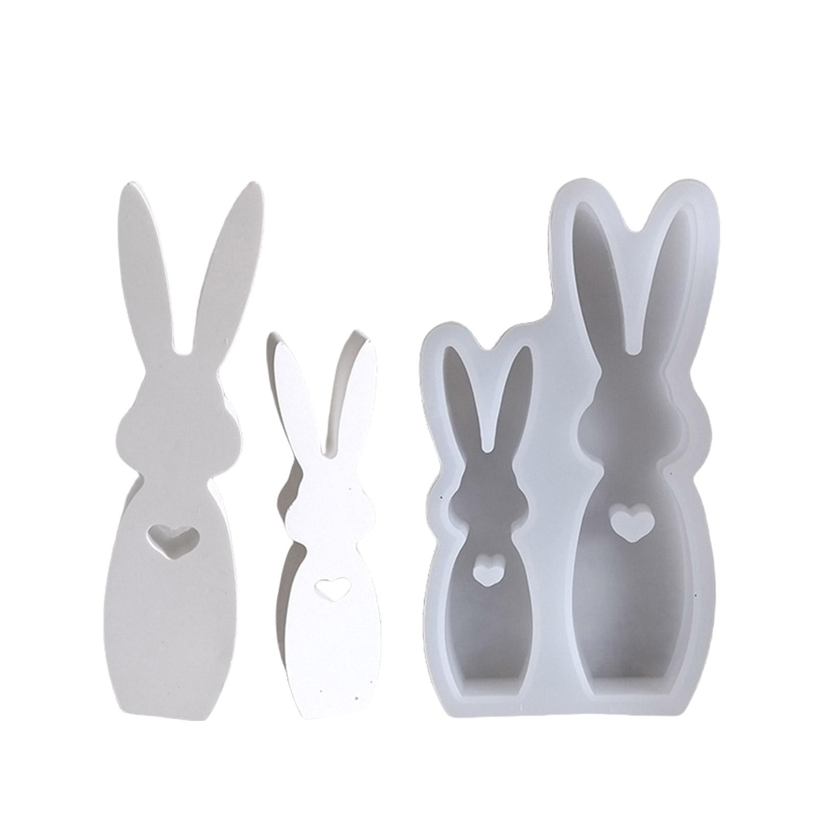 

Практичная прочная силиконовая форма для подсвечников в виде кролика, переносная, для подарков ручной работы и домашнего декора
