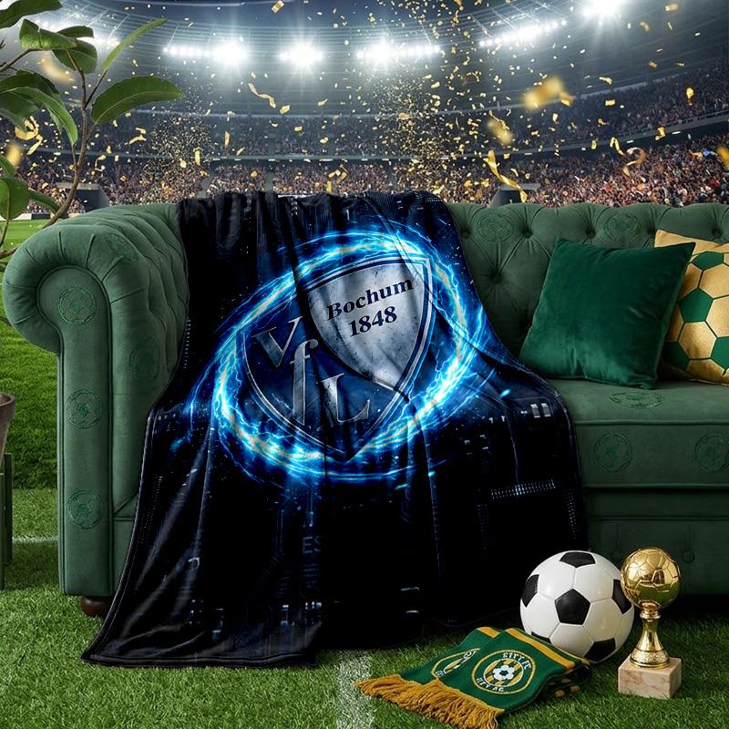 Football Bochum Blanket Lightweight Ideal Bedding Blanket Perfect for Travel, Camping, Living Rooms, Offices, Sofas, Fan Christmas gift