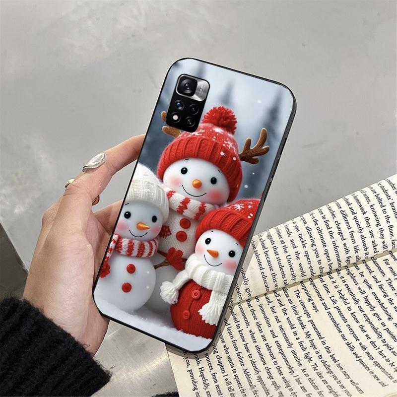 

Phone Case For Xiaomi Redmi note 14 Pro 14 13 12 11 10 Pro 14S 12S 11S Redmi 14C 13C 10 Snowman Christmas Redmi 10
