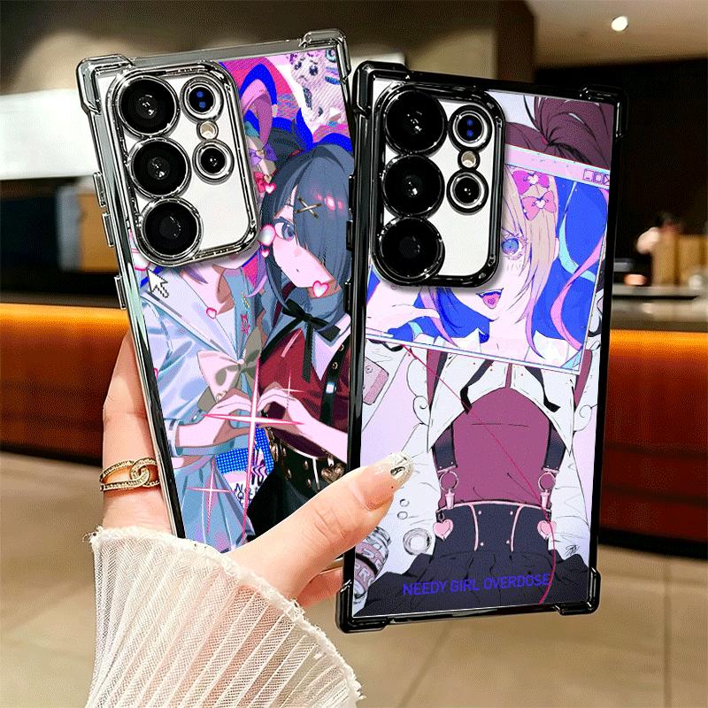 Needy Girl Streamer Overload Soft Phone Case For Samsung Galaxy S26 Ultra S25 Edge S24 FE S23 Plus S22 S21 + S20 Plating Anti-Fa