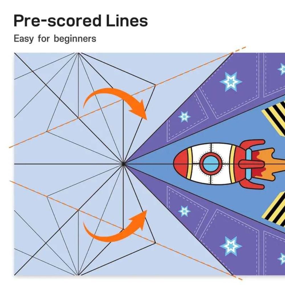 Montessori Handmade Airplane Origami Paper Versatile Paper Aircraft Toy  Kids Toddlers Children