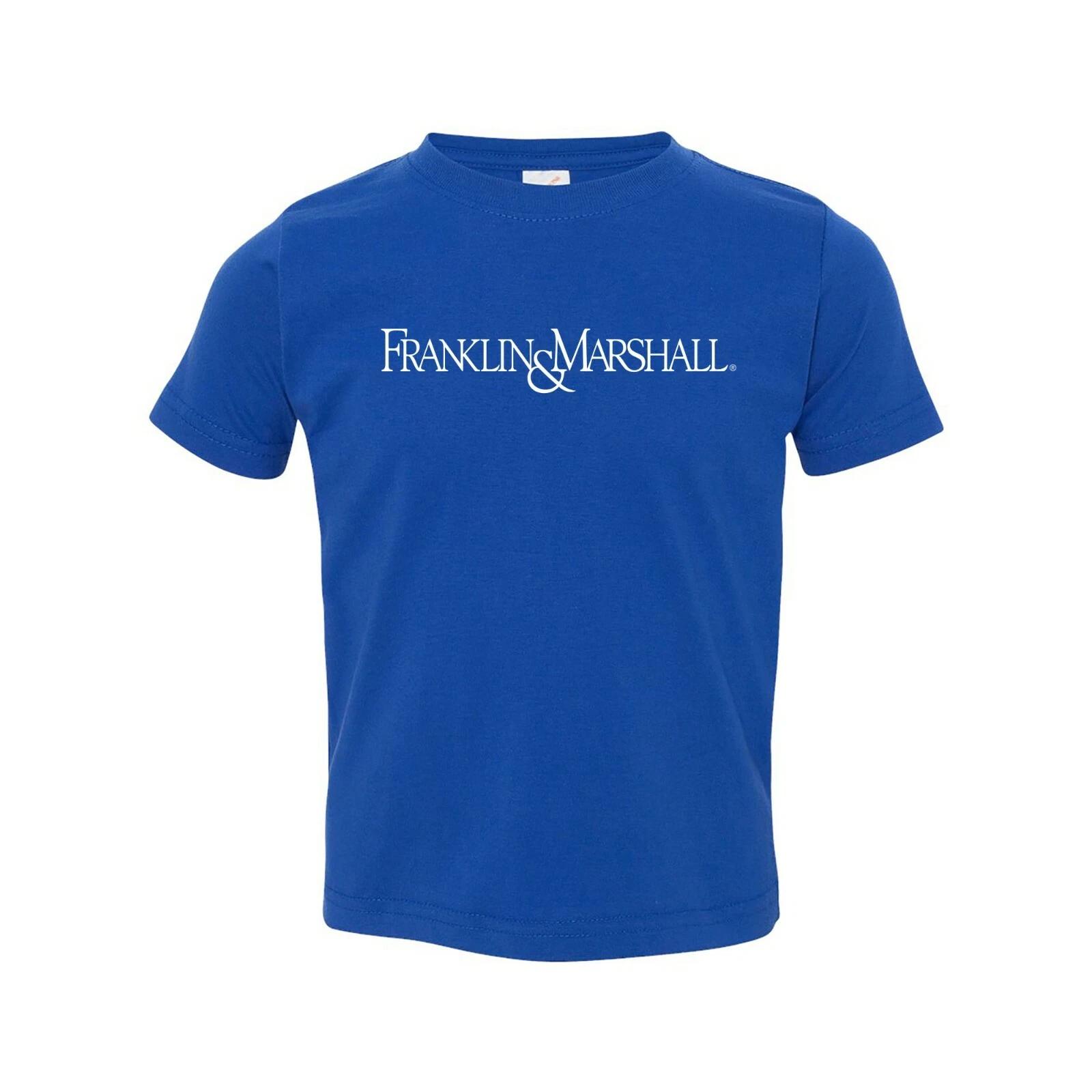 Franklin & Marshall Diplomats Basic Block University Toddler T-Shirt - Royal 4XL