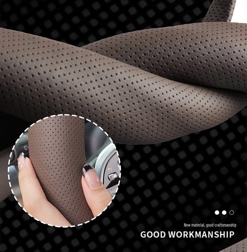 Genuine Leather Steering Wheel Cover for 2024 Z9gt & 2025 Denza D9 (N7/N8) Car Accessories