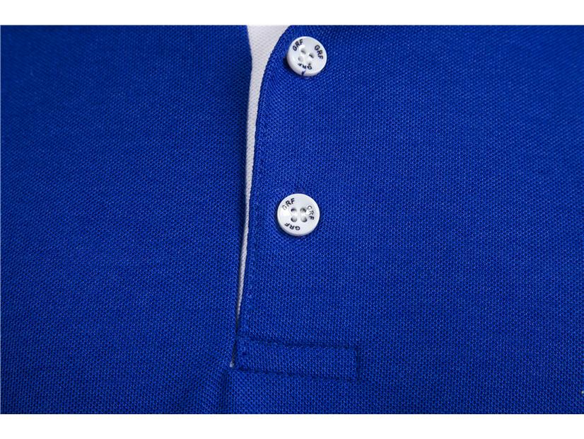 Men's Vermilion Deer Embroidery Polo Shirt - Short Sleeve, Turn-down Collar