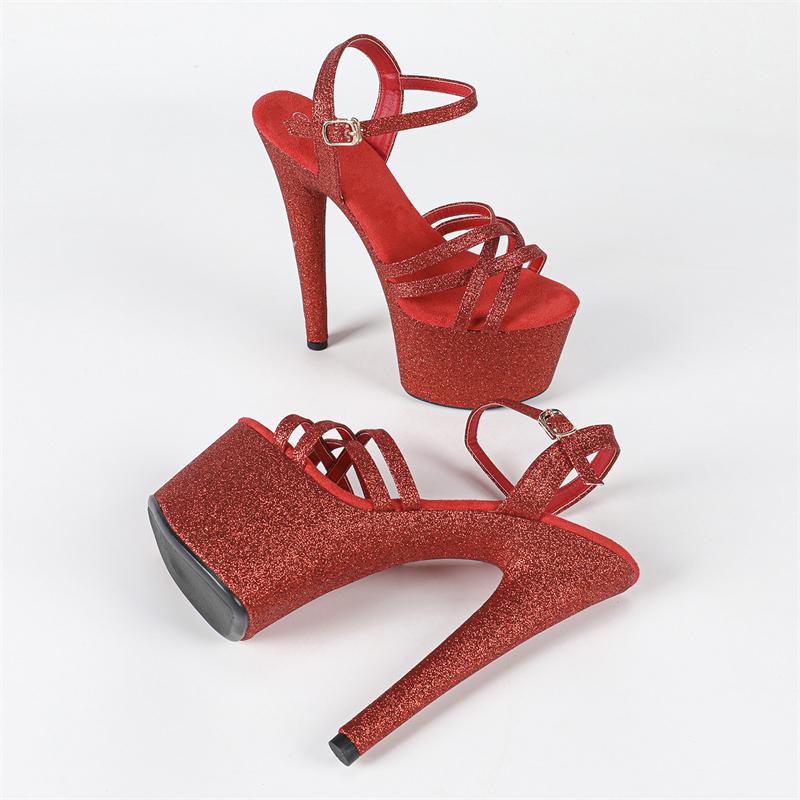 Mode Eilyken Design Stil Schmaler Riemen mit Schnalle Damen Sandalen Sexy Ultra Dünne Hohe Absätze Schuhe Offene Zehenpartie Nachtclub Zapatos Mujer