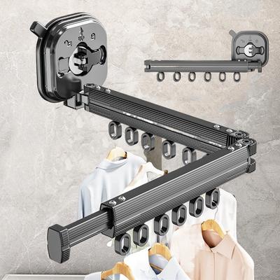 Neuer Wäscheständer zur Wandmontage, faltbar, robust, einziehbar, für den Schrank, Wäscheaufhänger, drehbar, klappbar, ausziehbar, Wäscheleine