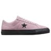 Converse One Star Pro Goat Leather Low Top Canvas Shoes Unisex Pink and Black