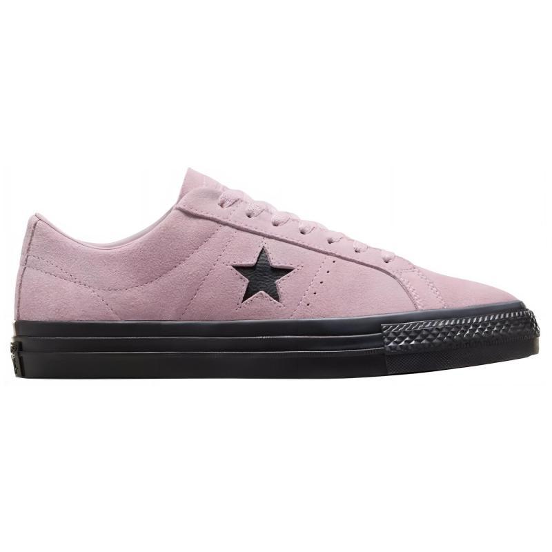 Converse One Star Pro Goat Leather Low Top Canvas Shoes Unisex Pink and Black