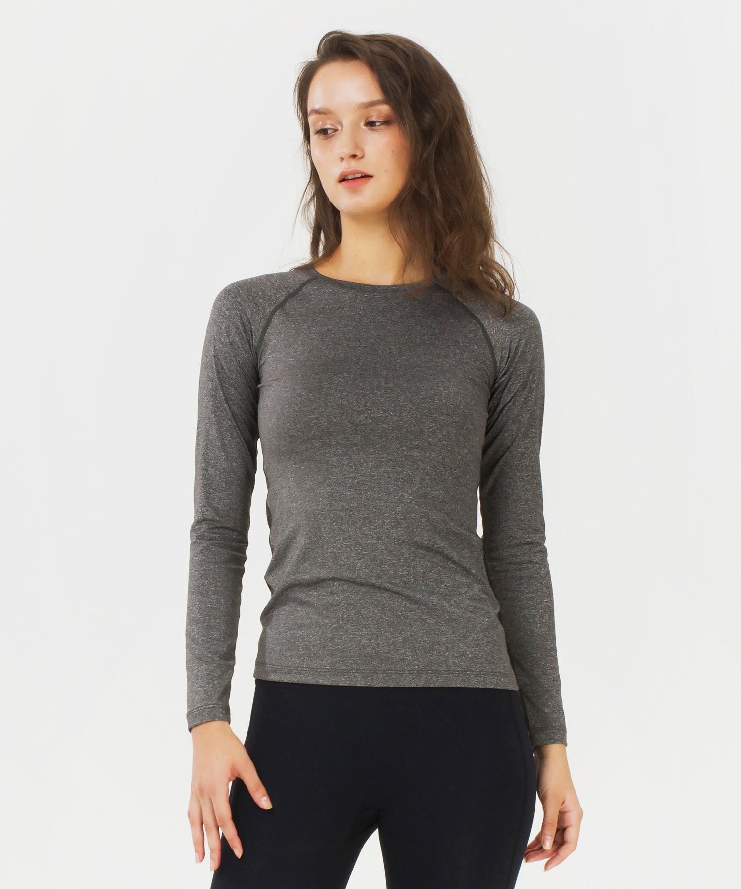 Reina Mora Basic Long Sleeve Charcoal S-44-44 Class (T019)