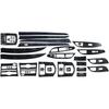 FZJDSD 3D Carbon Fiber Pattern Interior DIY Trim Decals Compatible with Infiniti G25 G37 2007 2008 2009 2010 2011 2012 2013 Available On 4 Doors