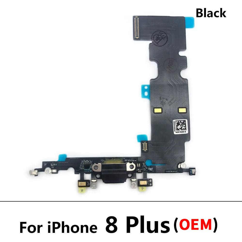 For Iphone 8 / 8 Plus USB Port Connector Board Dock Charging Flex Cable With Mic Microphone